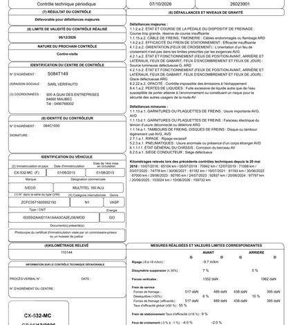 IVECO 35S11 NACELLE SUR VL 160 ALU/DS – 16M – 5590H – BLANC CX-532-MC