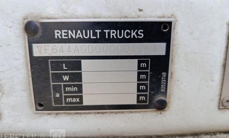 RENAULT 180 DXI FRIGO/HAYON – EN DESIGNATION(93)  DB-191-KF