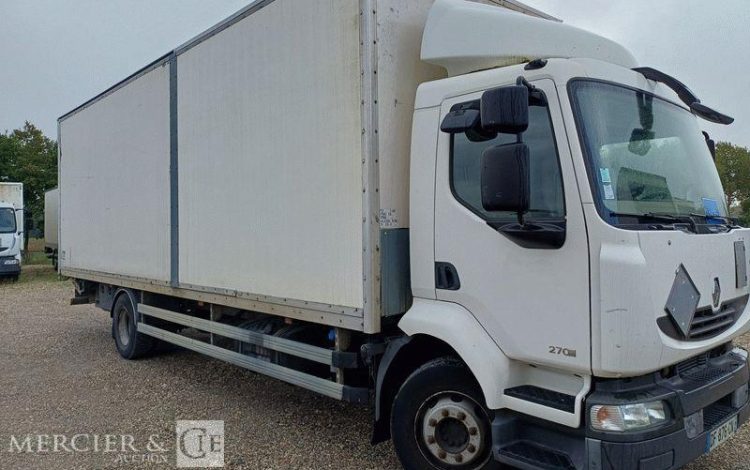 RENAULT PORTEUR MIDLUM 270 DCI AVEC HAYON – DIESEL – 524483 KMS – ANNEE 2014 BLANC DF-876-CN
