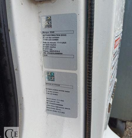 RENAULT PORTEUR MIDLUM 270 DCI AVEC HAYON – DIESEL – 524483 KMS – ANNEE 2014 BLANC DF-876-CN
