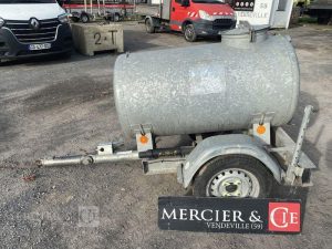DAUDIN REMORQUE CITERNE 500 LITRES – 1 ESSIEU – PTAC 750KG BLANC DH-380-ZQ