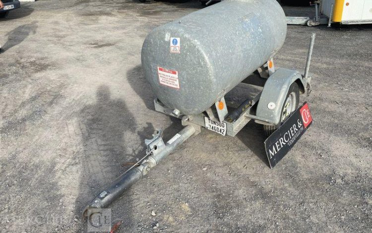 DAUDIN REMORQUE CITERNE 500 LITRES – 1 ESSIEU – PTAC 750KG BLANC DH-380-ZQ