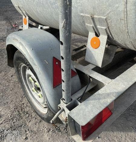 DAUDIN REMORQUE CITERNE 500 LITRES – 1 ESSIEU – PTAC 750KG BLANC DH-380-ZQ