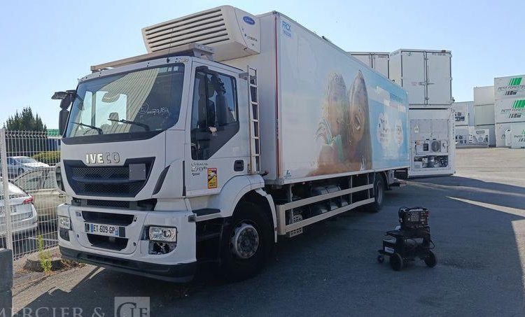 IVECO STRALIS 270 E6 – EN DESIGNATION(93) – PTAC: 19 T- GAZ –  240486 KMS BLANC ET-609-GP