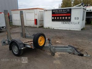 HUBIERE REMORQUE PORTE ROULEAU 1 ESSIEU – PTAC : 1,3 TONNE – ANNE 2018 BLANC EV-944-CY