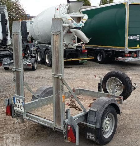 HUBIERE REMORQUE PORTE ROULEAU 1 ESSIEU – PTAC : 1,3 TONNE – ANNE 2018 BLANC EV-944-CY
