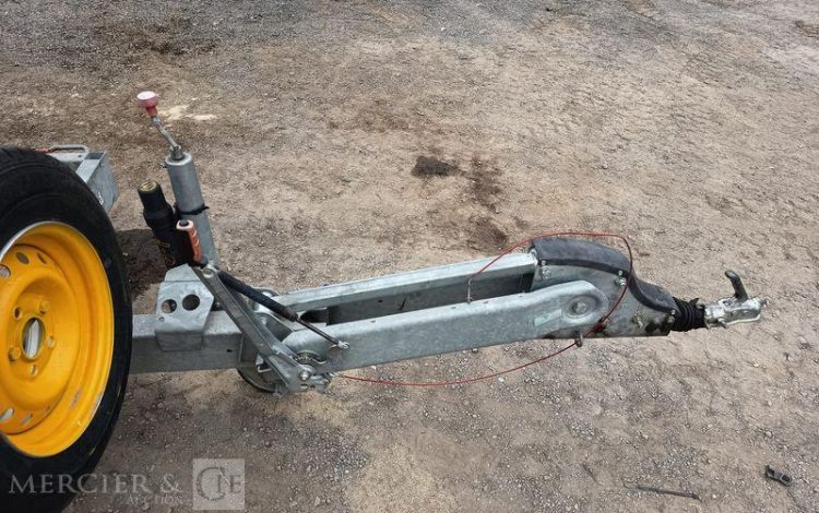 HUBIERE REMORQUE PORTE ROULEAU 1 ESSIEU – PTAC : 1,3 TONNE – ANNE 2018 BLANC EV-944-CY