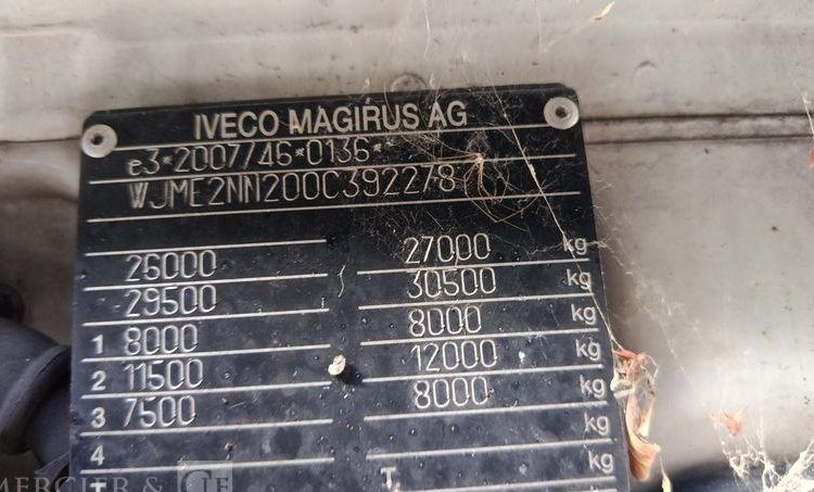 IVECO STRALIS 330E6 FRIGO/HAYON – GAZ -EN DESIGNATION(93)  EX-143-YE