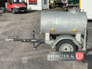 HUBIERE REMORQUE H111T 11CN – CITERNE 500 LITRES – 1 ESSIEU – PTAC 750KG BLANC FD-969-XP