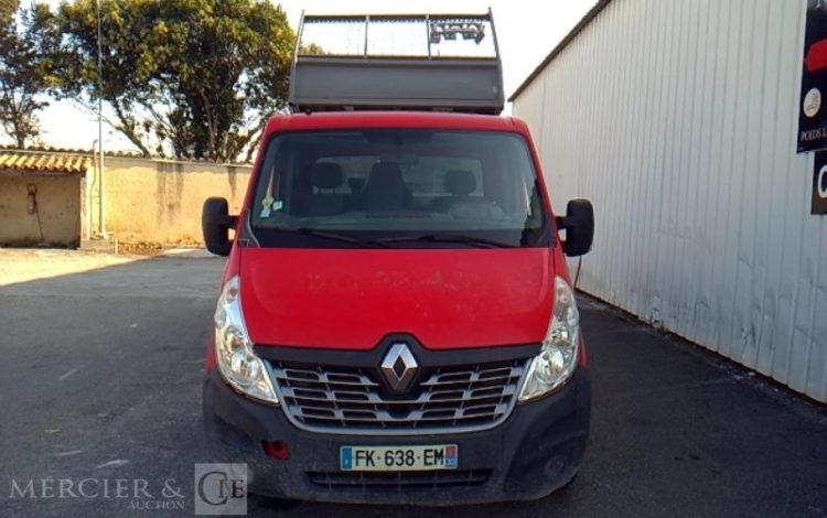 RENAULT MASTER DCI 135 BENNE SIMPLE CABINE COFFRE ROUGE FK-638-EM