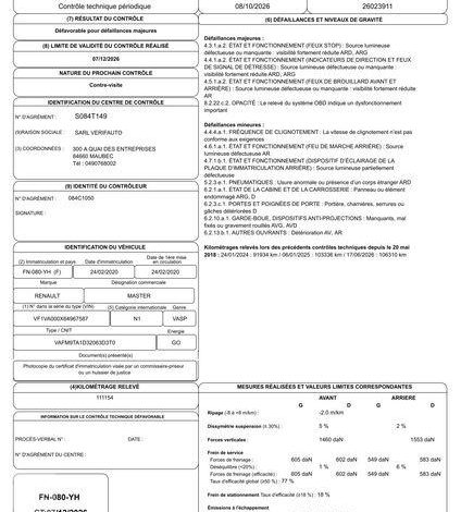 RENAULT MASTER NACELLE SUR VL ETL-32-125 – 12M – 1621H BLANC FN-080-YH