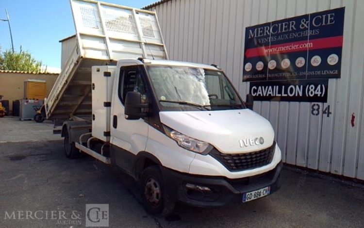 IVECO DAILY 35-160 H3.0 BENNE SIMPLE CABINE COFFRE BLANC GD-694-CV