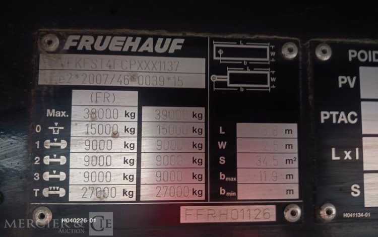 FRUEHAUF SREM  GP-125-VY