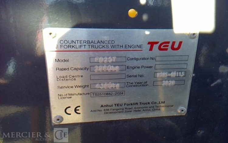 TEU CHARIOT FRONTAL FD25T  N26S-00113