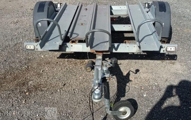 MECANOREM REMORQUE MOTO 3  RAILS – 1 ESSIEU – PTAC : 500 KGS BLANC REM010071