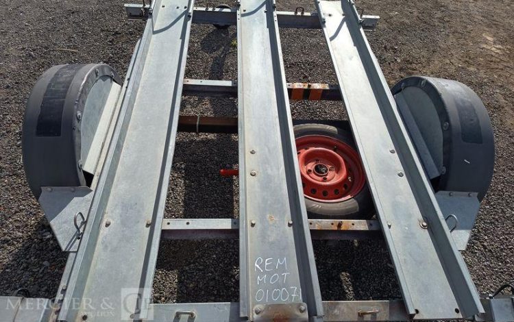 MECANOREM REMORQUE MOTO 3  RAILS – 1 ESSIEU – PTAC : 500 KGS BLANC REM010071