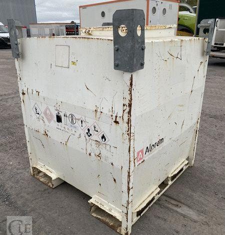 ALOREM CUVE A FIOUL 900 LITRES EQUIPE D&rsquo;UNE POMPE 12V ET D&rsquo;UN PISTOLET DE DISTRIBUTION BLANC TAN748102