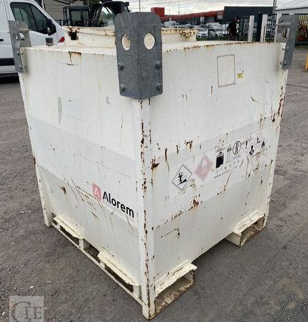 ALOREM CUVE A FIOUL 900 LITRES EQUIPE D&rsquo;UNE POMPE 12V ET D&rsquo;UN PISTOLET DE DISTRIBUTION BLANC TAN748102